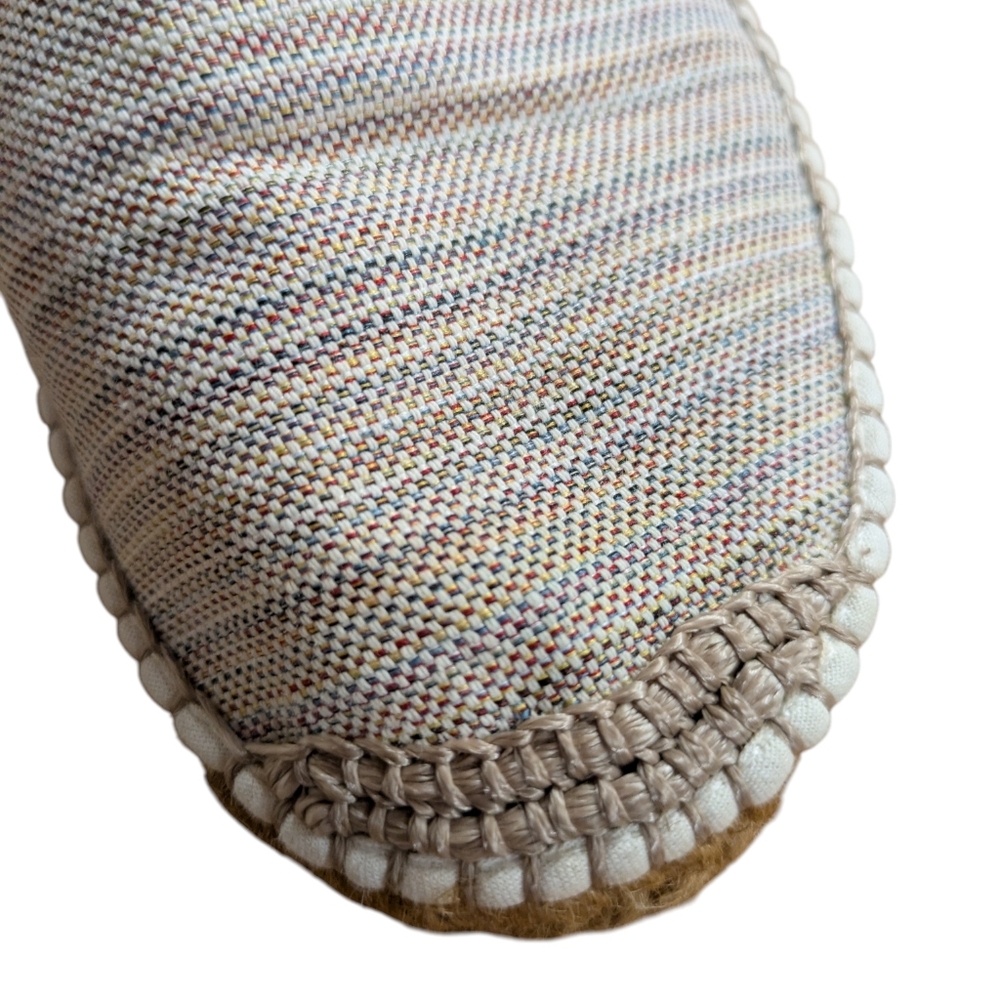 Viscata Barcelona Canvas Espadrille Flats Striped Size 39 - Picture 8 of 12